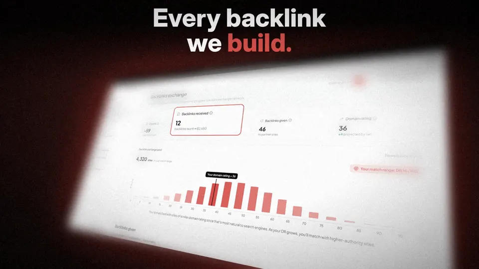 Vaultio client dashboard: every backlink we build